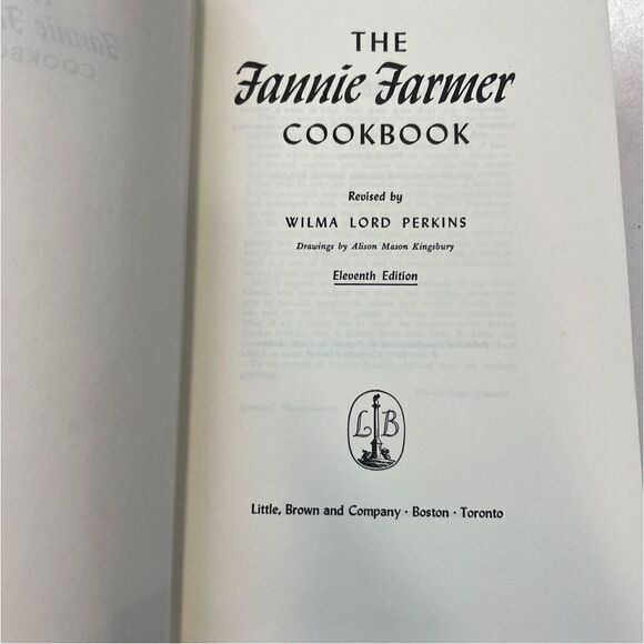 The Fannie Farmer Cookbook by Fannie Merritt Farmer Eleventh Edition Hardcover - Picture 12 of 12